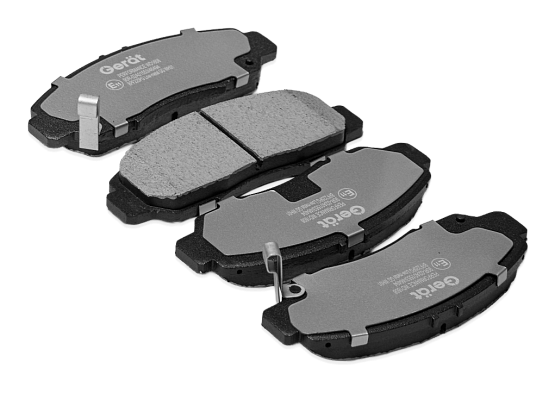 Тормозные колодки Gerat BPF225PG (передние) Low-metallic