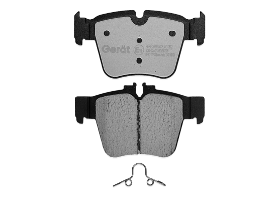 Тормозные колодки Gerat BPR117PG (задние) Low-metallic