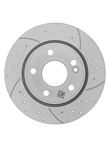 Задний тормозной диск Gerat DSK-R088P Platinum