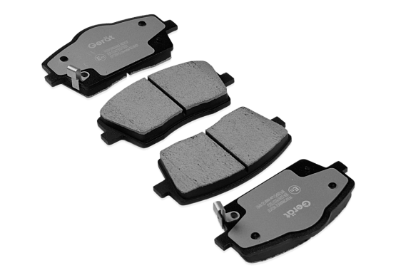Тормозные колодки Gerat BPF289PG (передние) Low-metallic