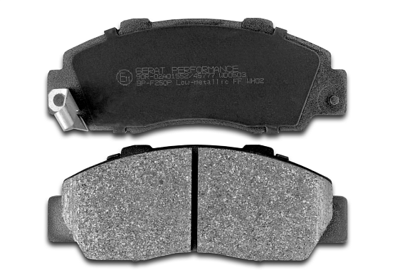 Тормозные колодки Gerat BP-F250P (передние) Low-metallic