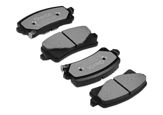 Задние тормозные колодки Gerat BPR169PG Low-metallic
