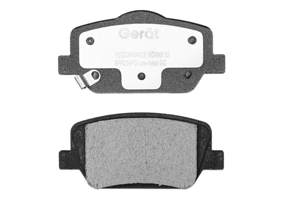 Задние тормозные колодки Gerat BPR234PG Low-metallic