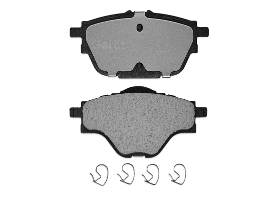Тормозные колодки Gerat BPR186PG (задние) Low-metallic
