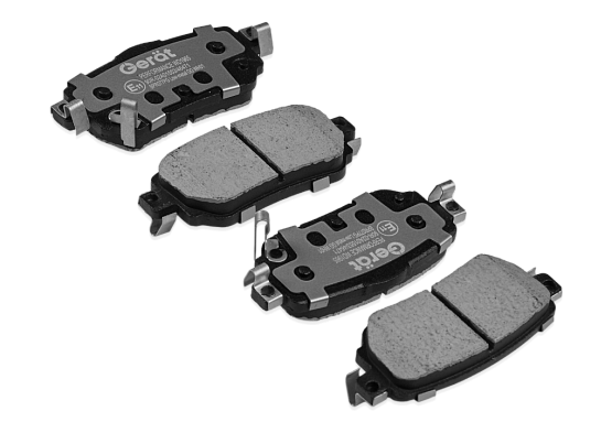 Тормозные колодки Gerat BPR077PG (задние) Low-metallic