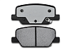 Задние тормозные колодки Gerat BPR163PG Low-metallic