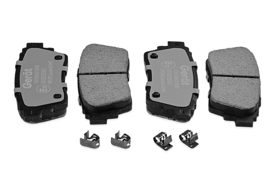 Тормозные колодки Gerat BPR139PG (задние) Low-metallic