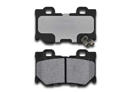 Задние тормозные колодки Gerat BPR095PG Low-metallic