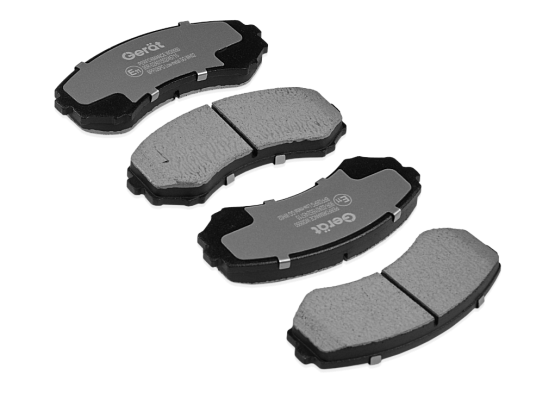 Тормозные колодки Gerat BPF026PG (передние) Low-metallic