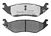 Тормозные колодки Gerat BPR222PG (задние) Low-metallic