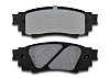 Задние тормозные колодки Gerat BPR081PG Low-metallic