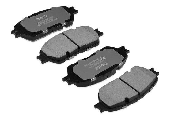 Тормозные колодки Gerat BPF010PG (передние) Low-metallic