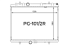 Радиатор охлаждения двигателя Gerat PG-101/2R