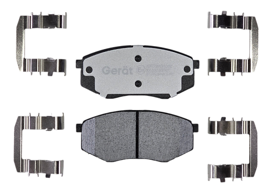 Передние тормозные колодки Gerat BPF207PG Low-metallic