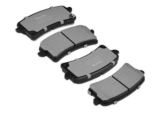 Задние тормозные колодки Gerat BPR153PG Low-metallic