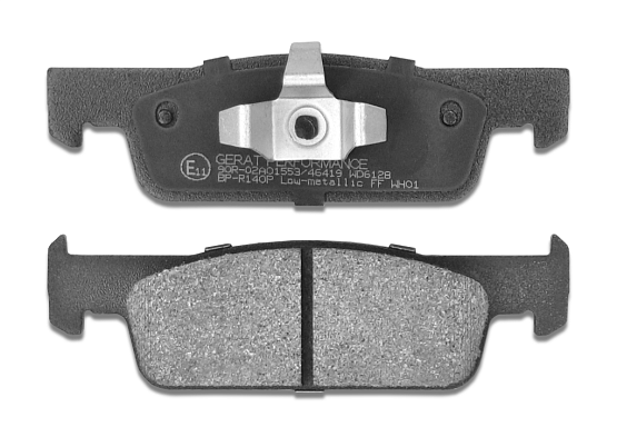 Тормозные колодки Gerat BP-R140P (передние) Low-metallic