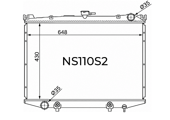 Радиатор охлаждения двигателя Gerat NS110S2