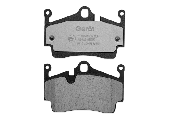 Тормозные колодки Gerat BPR171PG (задние) Low-metallic