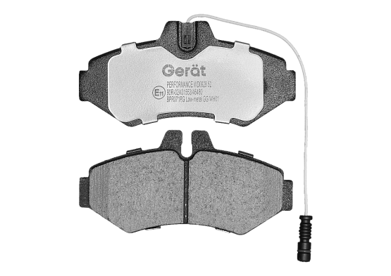 Тормозные колодки Gerat BPR071PG (задние) Low-metallic