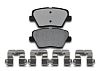 Тормозные колодки Gerat BPR155PG (задние) Low-metallic