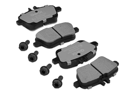 Задние тормозные колодки Gerat BPR142PG Low-metallic
