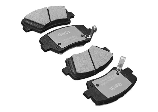 Тормозные колодки Gerat BPF393PG (передние) Low-metallic
