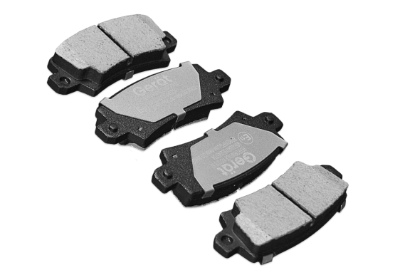 Тормозные колодки Gerat BPR016PG (задние) Low-metallic