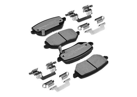 Тормозные колодки Gerat BPR166PG (задние) Low-metallic