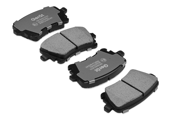 Тормозные колодки Gerat BPR093PG (задние) Low-metallic