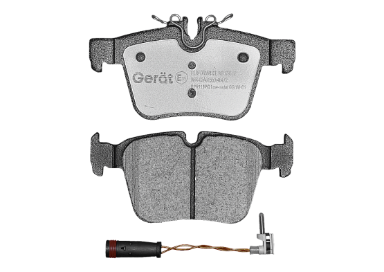 Тормозные колодки Gerat BPR119PG (задние) Low-metallic