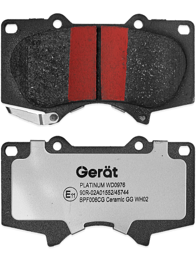 Тормозные колодки Gerat BPF006CG (передние) Ceramic