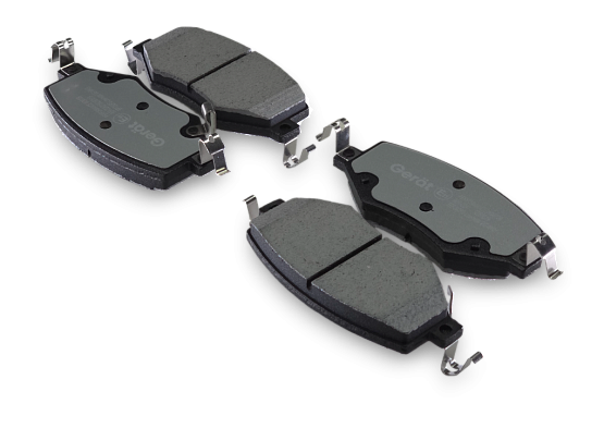 Тормозные колодки Gerat BPF292PG (передние) Low-metallic