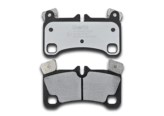 Задние тормозные колодки Gerat BPR052PG Low-metallic