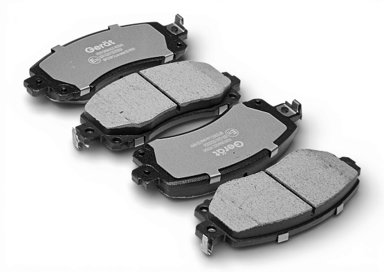 Тормозные колодки Gerat BPF278PG (передние) Low-metallic