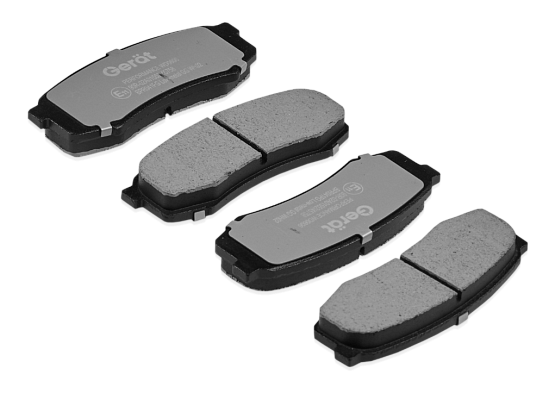 Задние тормозные колодки Gerat BPR041PG Low-metallic