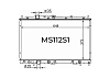 Радиатор охлаждения двигателя Gerat MS-112/1R