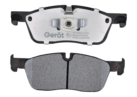 Передние тормозные колодки Gerat BPF228PG Low-metallic