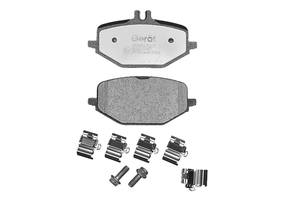 Задние тормозные колодки Gerat BPR116PG Low-metallic
