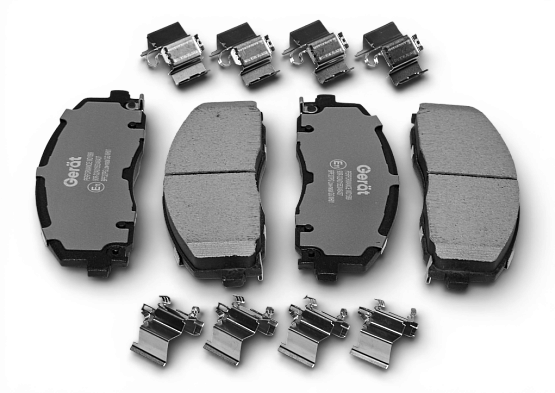 Тормозные колодки Gerat BPF327PG (передние) Low-metallic