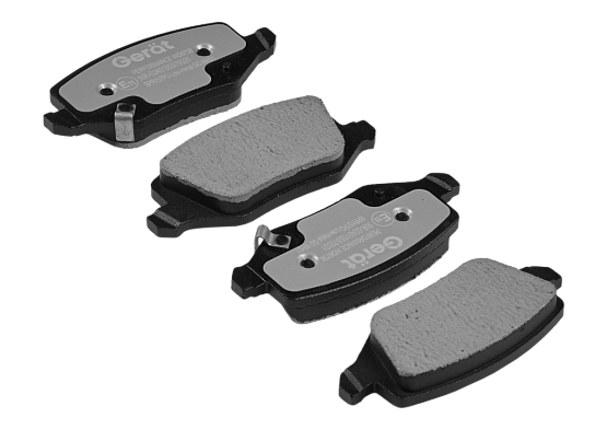 Тормозные колодки Gerat BPR157PG (задние) Low-metallic