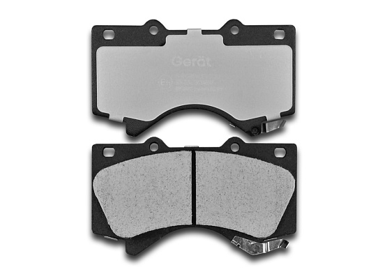 Передние тормозные колодки Gerat BPF004PG Low-metallic