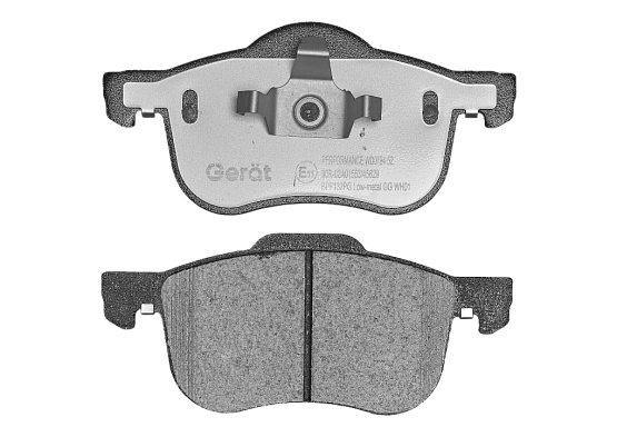 Тормозные колодки Gerat BPF132PG (передние) Low-metallic