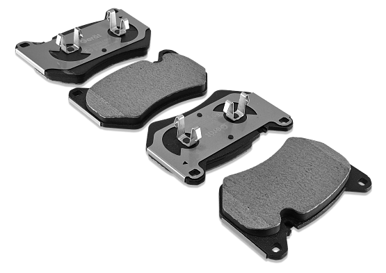 Тормозные колодки Gerat BPF222PG (передние) Low-metallic