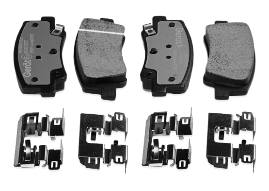 Задние тормозные колодки Gerat BPR082PG Low-metallic