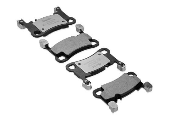 Тормозные колодки Gerat BPR121PG (задние) Low-metallic