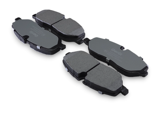 Тормозные колодки Gerat BPF297PG (передние) Low-metallic