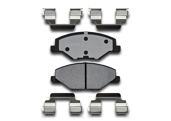 Тормозные колодки Gerat BPF183PG (передние) Low-metallic