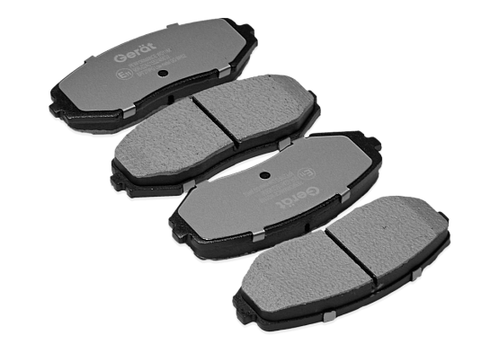 Тормозные колодки Gerat BP-F279P (передние) Low-metallic