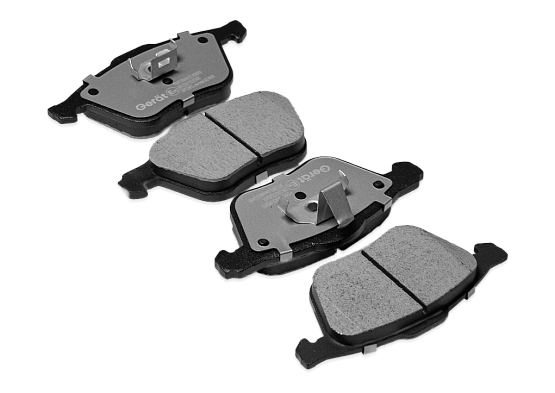 Тормозные колодки Gerat BPF328PG (передние) Low-metallic