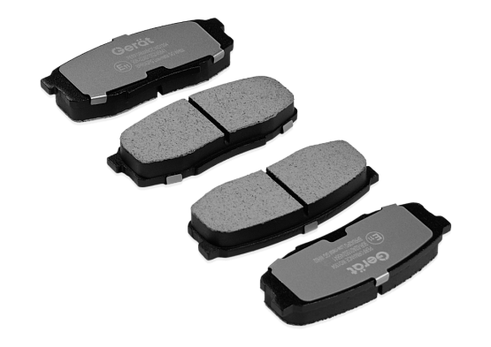 Задние тормозные колодки Gerat BPR042PG Low-metallic